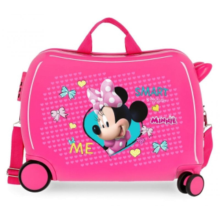JOUMMABAGS Dětský kufřík odrážedlo na kolečkách Minnie Happy MAXI 50 x 38 x 20